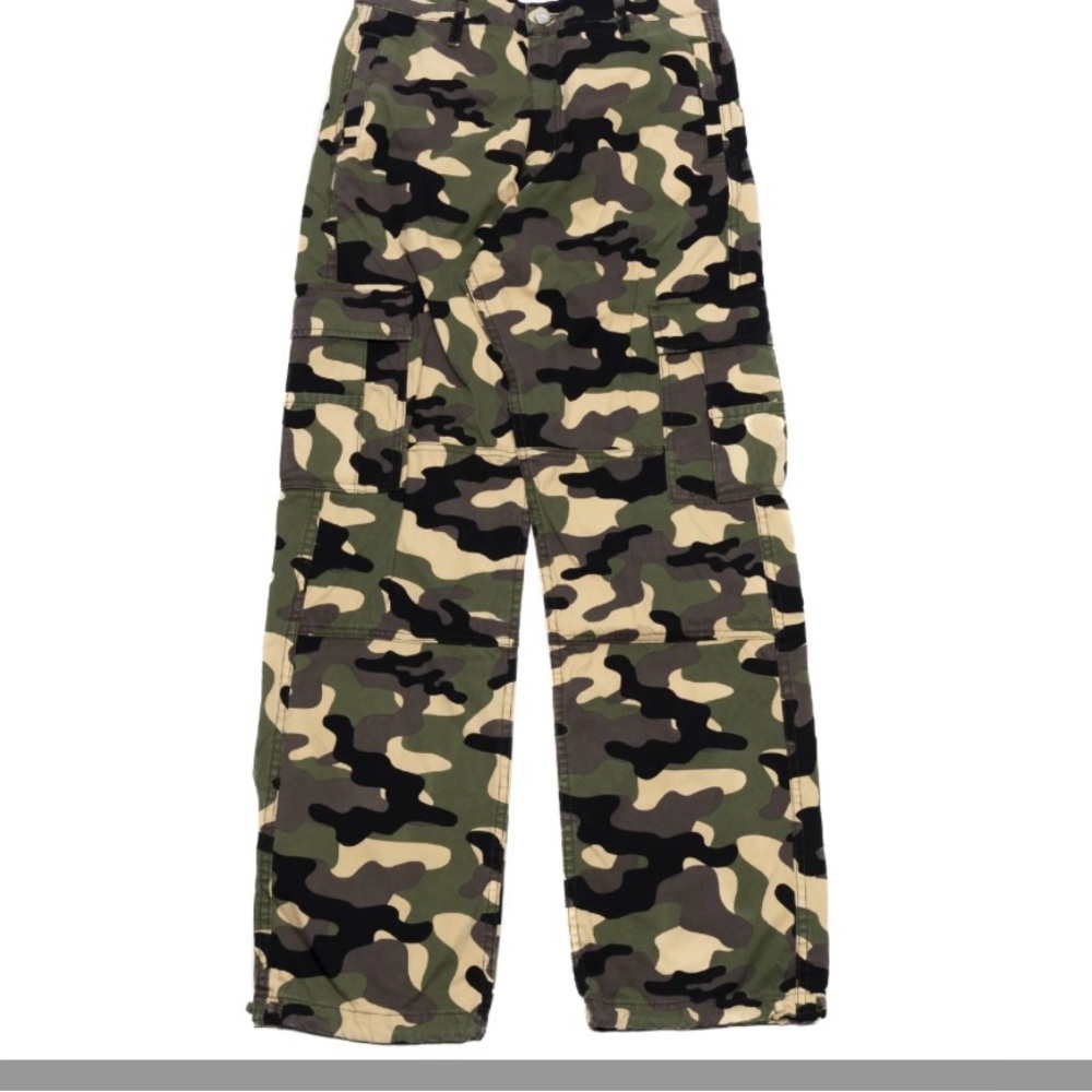 American Bazi Green Camouflage Cargo Pants